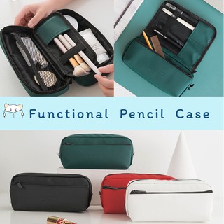 กระเป๋าดินสอ Minimal สารพัดประโยชน์ หนัง PU คุณภาพดี ⭐ Functional Pencil Case Bag กล่องดินสอ กระเป๋าดินสอ mimisplan