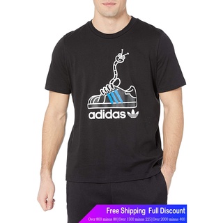 Adidasเสื้อยืดลำลอง Adidas Originals Mens Worm Tee AdidasSports T-shirt