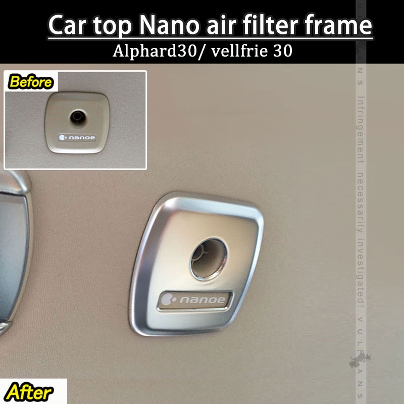 กรอบฟิลเตอร์นาโน สเตนเลส 30/ vellfrie 30 (2015-2023)Nano agh30 anh30 อุปกรณ์เสริม สําหรับตกแต่งภายใน