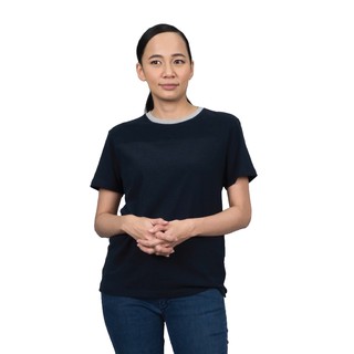 Han&amp;Co.Tactical-T Short Sleeve-Navy Blue เสื้อยืดผ้าพื้นสีNavy Blue(สีกรมท่า) (Women)