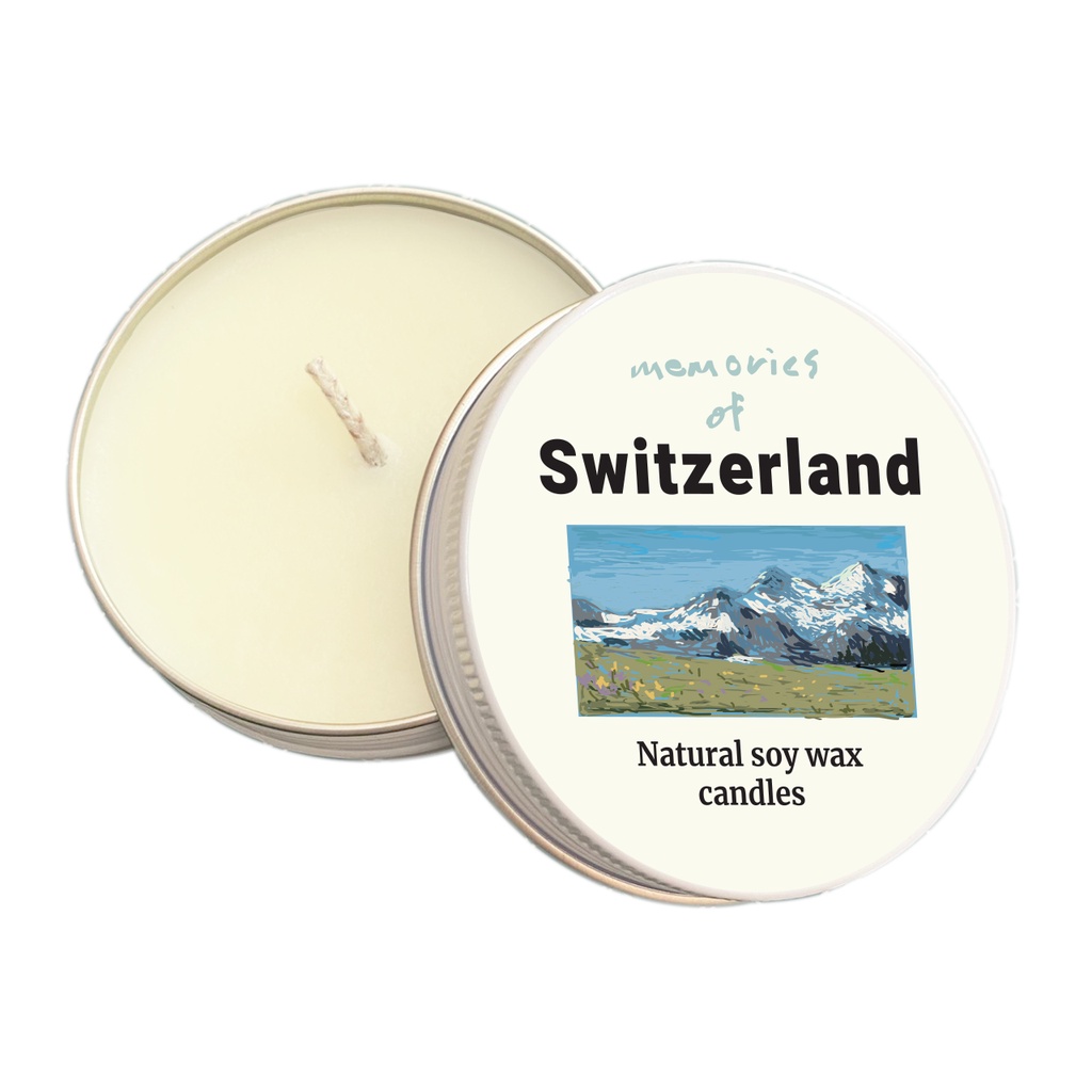 Summerstuff.marine - SOY WAX CANDLES กลิ่น MEMORIES OF SWITZERLAND (60 g) - เทียนหอมไขถั่วเหลือง