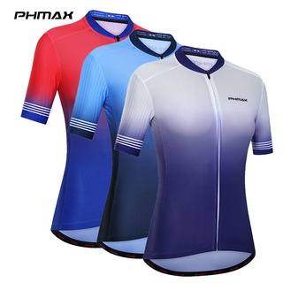 Phmax Pro เสื้อปั่นจักรยาน ผู้หญิง เสื้อผ้าจักรยานเสือภูเขา โพลีเอสเตอร์ 100% เสื้อปั่นจักรยานฤดูร้อน