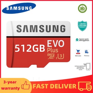 พร้อมส่ง การ์ดหน่วยความจํา MicroSD Samsung Evo Plus 32GB 64GB 128GB 256GB 100MB/s