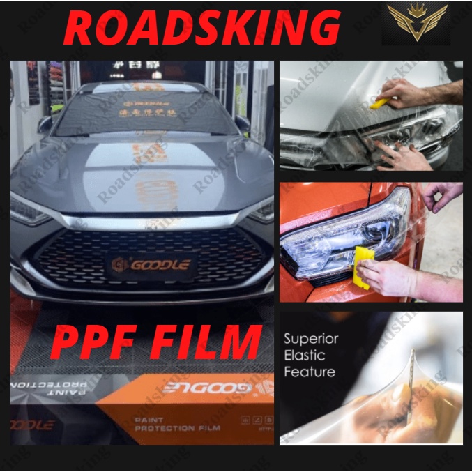 [ PPF MATERIAL PROTECTION ] ไฟหน้ารถยนต์ LAMPFOG LIGHT TAIL LAMP STICKER TINTED FILM 1 ม้วน