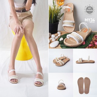 รองเท้าแตะสาน mymelody sandals รุ่น MY-34-ฺWhite