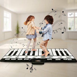 180x72cm Multifunction Keyboard Music Piano Mat Baby Playmat Rug Musical Instrumnets Educational Toys for Kids