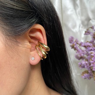 AW-0030 Earcuff สายเกี่ยวหูสีทอง สายฝอ