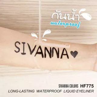 ♦️ของแท้·ส่งด่วน·ถูก♦️Sivanna Long-Lasting Waterproof Liquid Eyeliner #HF775 : ซิวานน่า อายไลเนอร์ x 1ชิ้น dayse