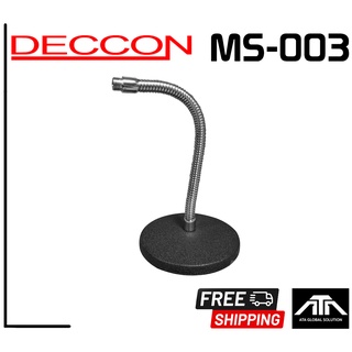 Deccon MS-003(SM-003) ขาตั้งไมโครโฟนตั้งโต๊ะ MS-003 ฐานกลม 14.5 cm. คออ่อน 30 cm. แถมฟรี คอสวมไมค์