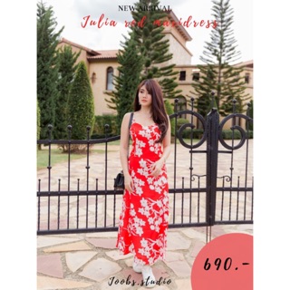 Joobs Julia red maxidress