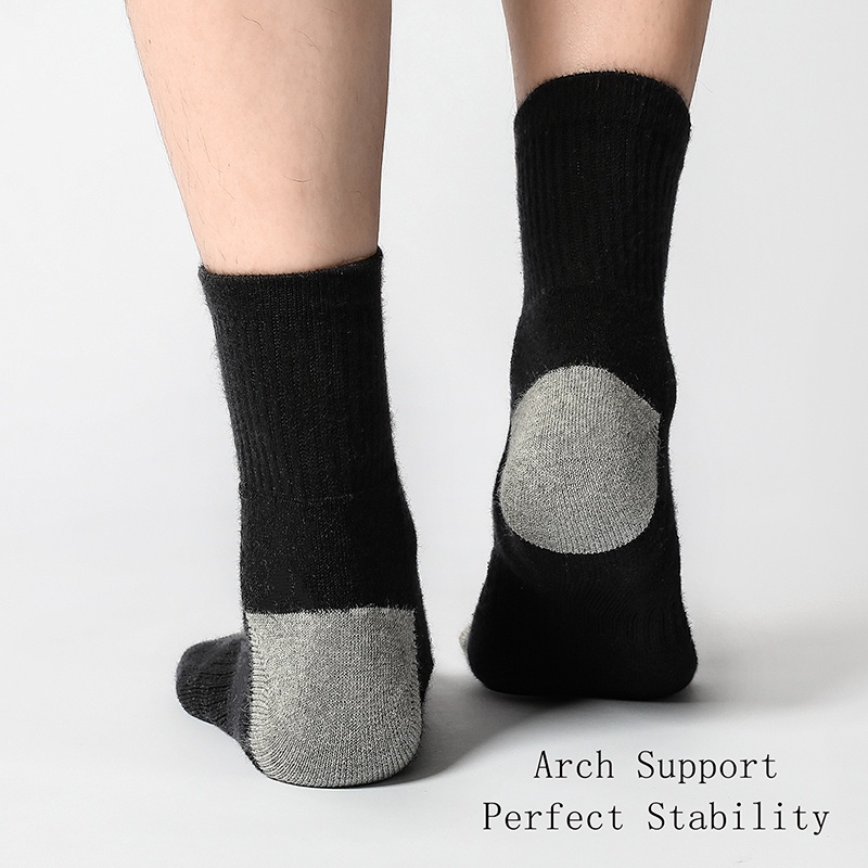 612 Pairs Men39s Cotton Running Crew Socks Middle Tube High Quality ...