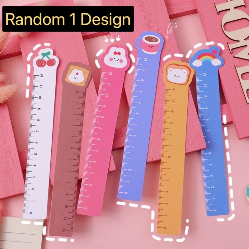 MINI CUTE RULER /12 ซม. SOFT RULER/ ประตู / ปาร์ตี้กู๊ดies