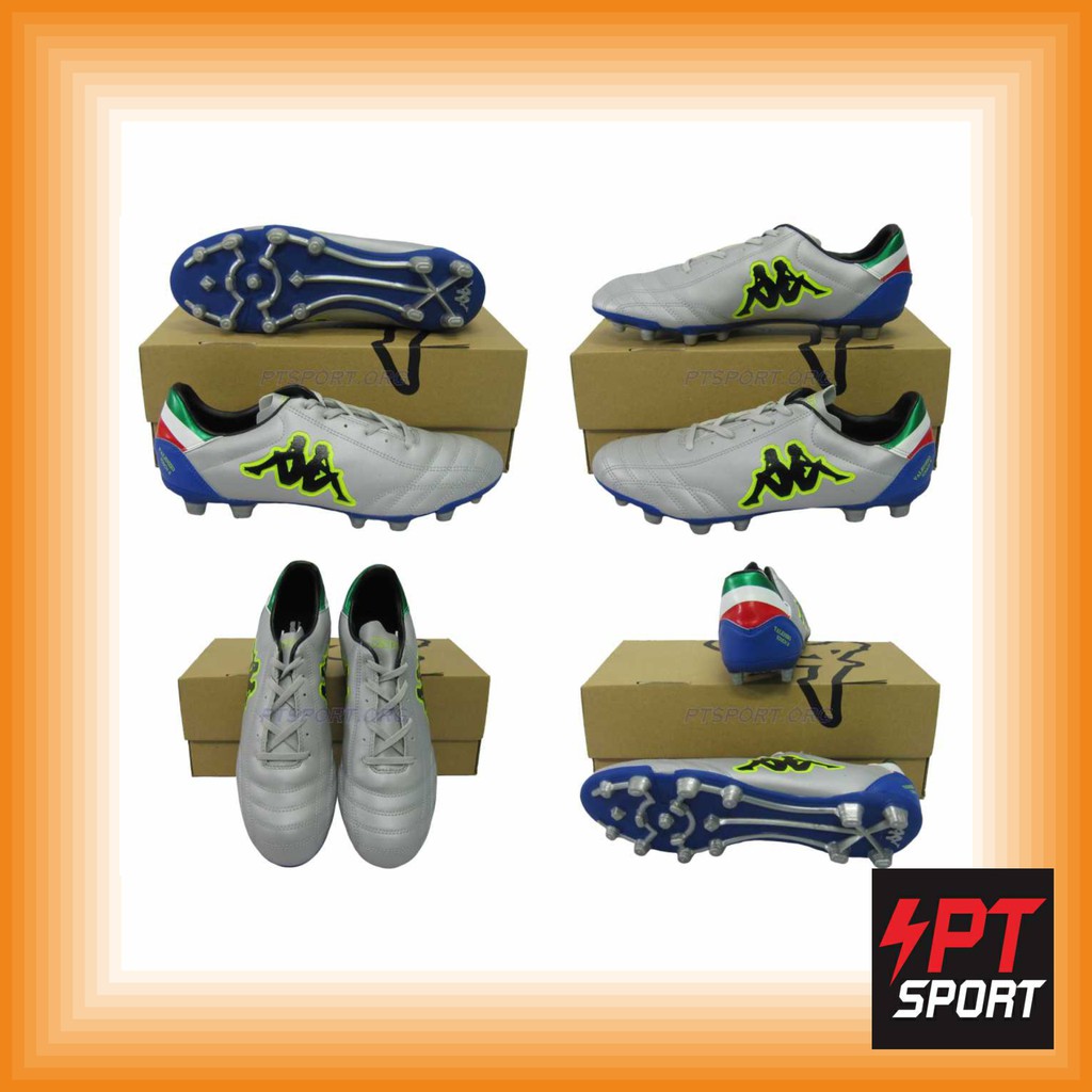 รองเท้ากีฬา รองเท้าสตั๊ด KAPPA GF 15G8 KAPPA SOCCER VALENZIO TOUCH II FG.AG เงินดำ