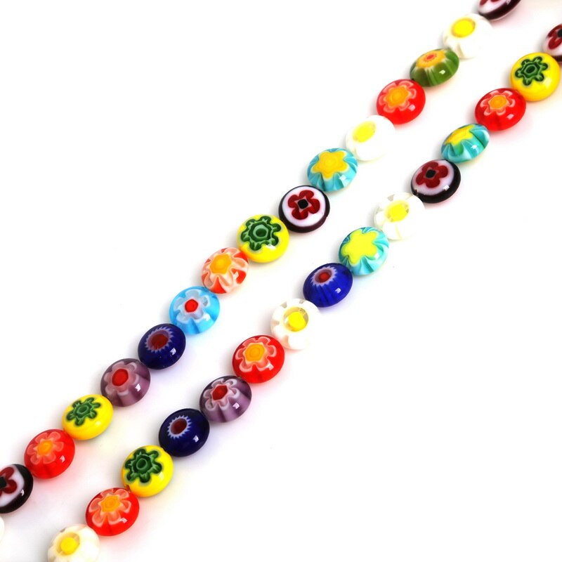 โคมไฟลูกปัดแก้ว 6 8 10 มม . หลายสีสําหรับทําเครื่องประดับ - รูปที่ 2