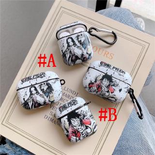 เคสแข็ง สําหรับ Airpods Pro2 Airpods Pro Airpods3 gen3 AirPods2 Cartoon One Piece วันพีช Monkey D Luffy ลูฟี่ &amp; Boa Hancock Protective Hard Case