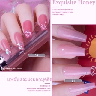 kale plus สีเจล สีนู้ดเจล โทนสีชมพู ต้องอบ พร้อมส่ง Exquisite Honey 8ml สีทาเล็บเจลต้องอบ พร้อมส่ง
