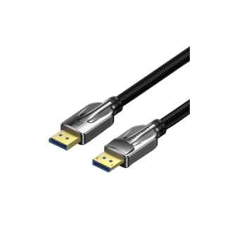 โปรโมชั่น : Vention DP 2.0 Version Male to Male 8K HD cable 10K 30HZ  8K 60HZ สายเคเบิลเกมมิ่ง รองรับ G-Sync  FreeSync แบนด์วิดท์ 40Gbps HGA