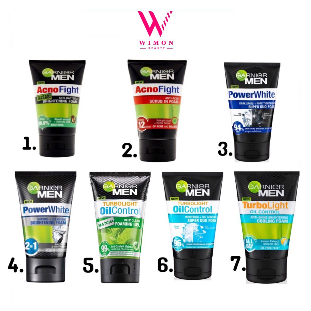Garnier Men Foam 100 g. การ์นิเย่ เมน โฟมล้างหน้าสำหรับผู้ชาย