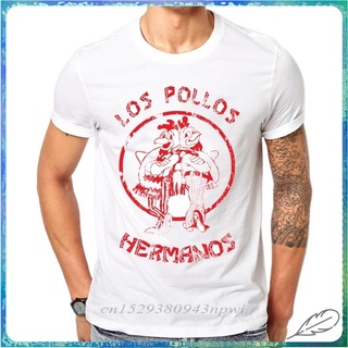 ขายดี เสื้อยืด ผ้าฝ้าย  พิมพ์ลาย Breaking Bad Los Pollos Hermanos แฟชั่นฤดูร้อน สําหรับผู้ชาย