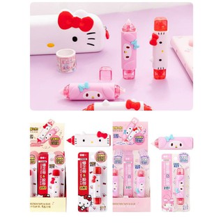 เทปลบคำผิด+เทปกาว Hello Kitty &amp; My Melody แบบ 2 in 1