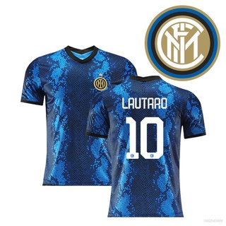 เสื้อกีฬาแขนสั้น ลายทีมชาติฟุตบอล Serie A Internazionale Milano F.C Football Jersey DEVrij Lautaro ทรงหลวม ไซซ์ XS-6XL