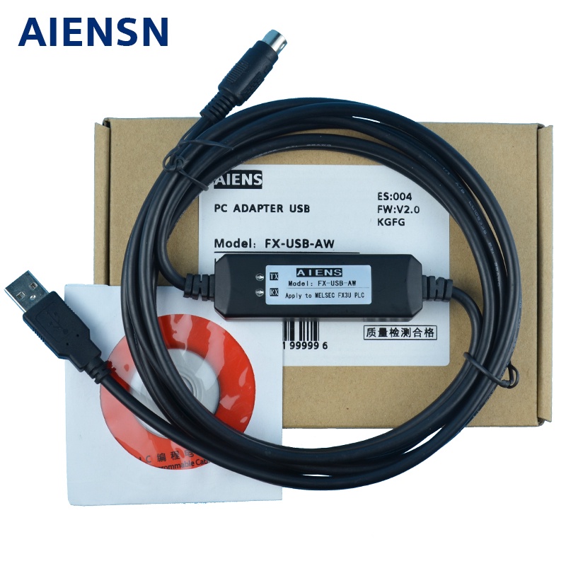 BY เหมาะสําหรับสายการเขียนโปรแกรม PLC ของ Mitsubishi FX3U/3G PLC การเชื่อมต่อข้อมูลการสื่อสาร lin FX