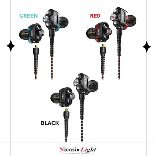 หูฟังเกมมิ่ง Plextone DX6 Earphone Head 3 Hybrid Drivers  (มีไมค์)