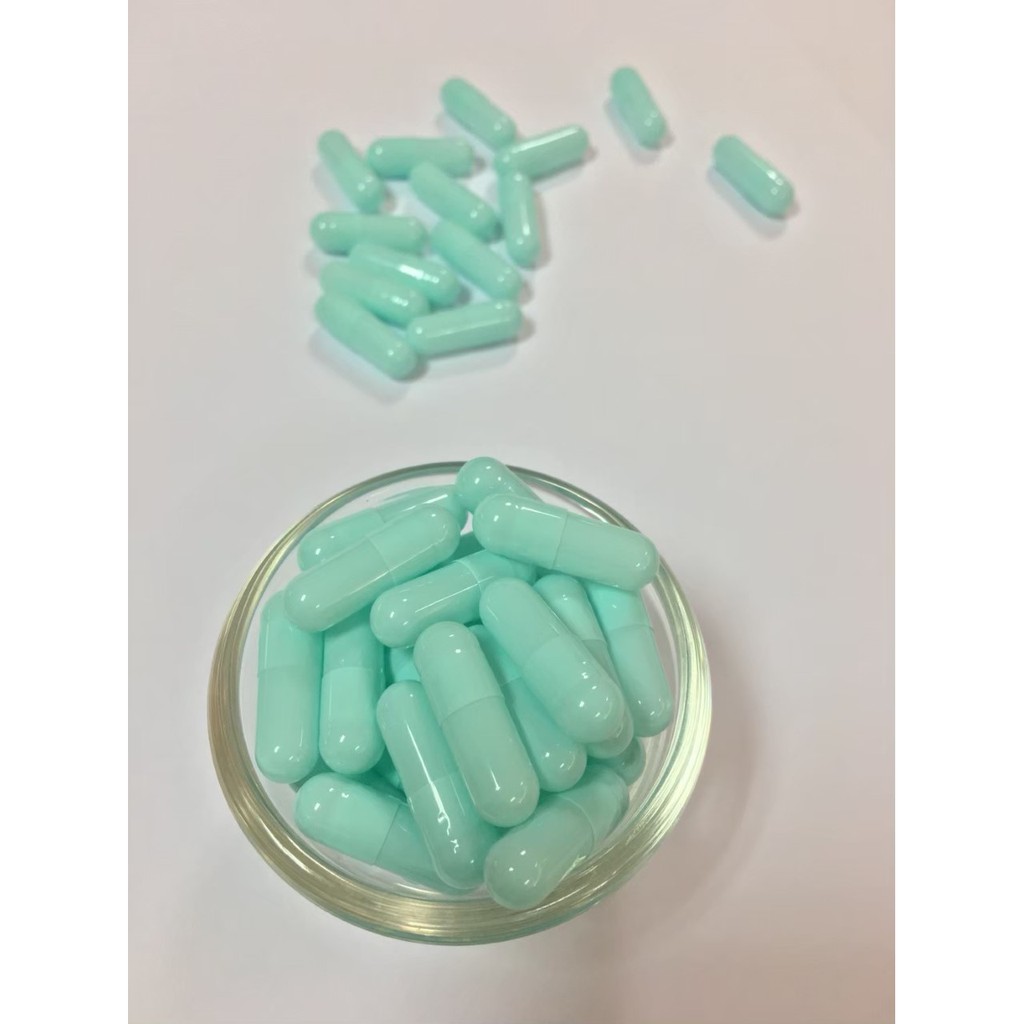 แคปซูลเปล่าสีฟ้าอ่อนมาก  เบอร์ 0(500มก) ห่อละ1,000แคปซูล - รูปที่ 2