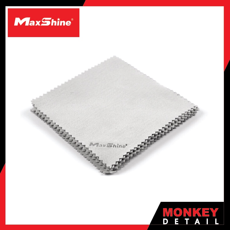 (E-tax E-Receipt)ผ้าลงน้ำยาเคลือบแก้ว เคลือบเซรามิก (10ผืน/แพ็ค) - Maxshine Suede Microfiber Detailing Coating Cloth (10