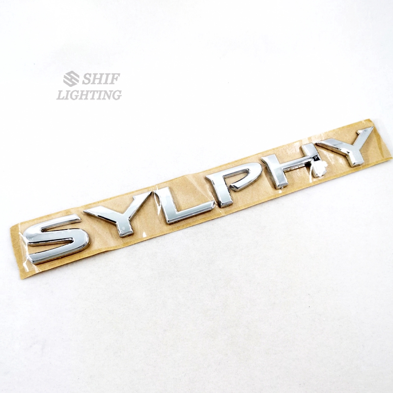 1 x ABS Chrome Sylphy โลโก้ตัวอักษรสำหรับ Nissan