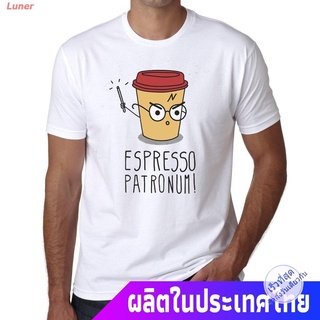 Luner แฮร์รี่พอตเตอร์เสื้อยืดแขนสั้น เสื้อยืดผ้าฝ้ายพิมพ์ลาย Harry Potter Tale 100 % สำหรับผู้ชาย Harry Potter Short sle