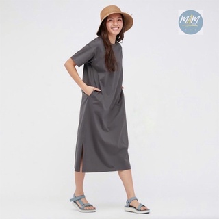 ยู นิ โคล่  เดรสยาว Mercerize Cotton Long T Dress มือสอง สภาพเหมือนใหม่