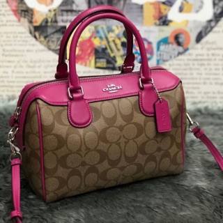 กระเป๋า COACH F32203 MINI BENNETT SATCHEL IN SIGNATURE CANVAS (SVO5B) Coach