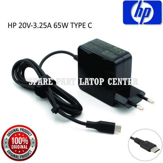 ADAPTER HP TYPE C 65W Y6K63AV ELITEBOOK 1030 G3 X360 1040 G4 735 G5 PRO X2 612 G2 ELITE X2 1012 G2