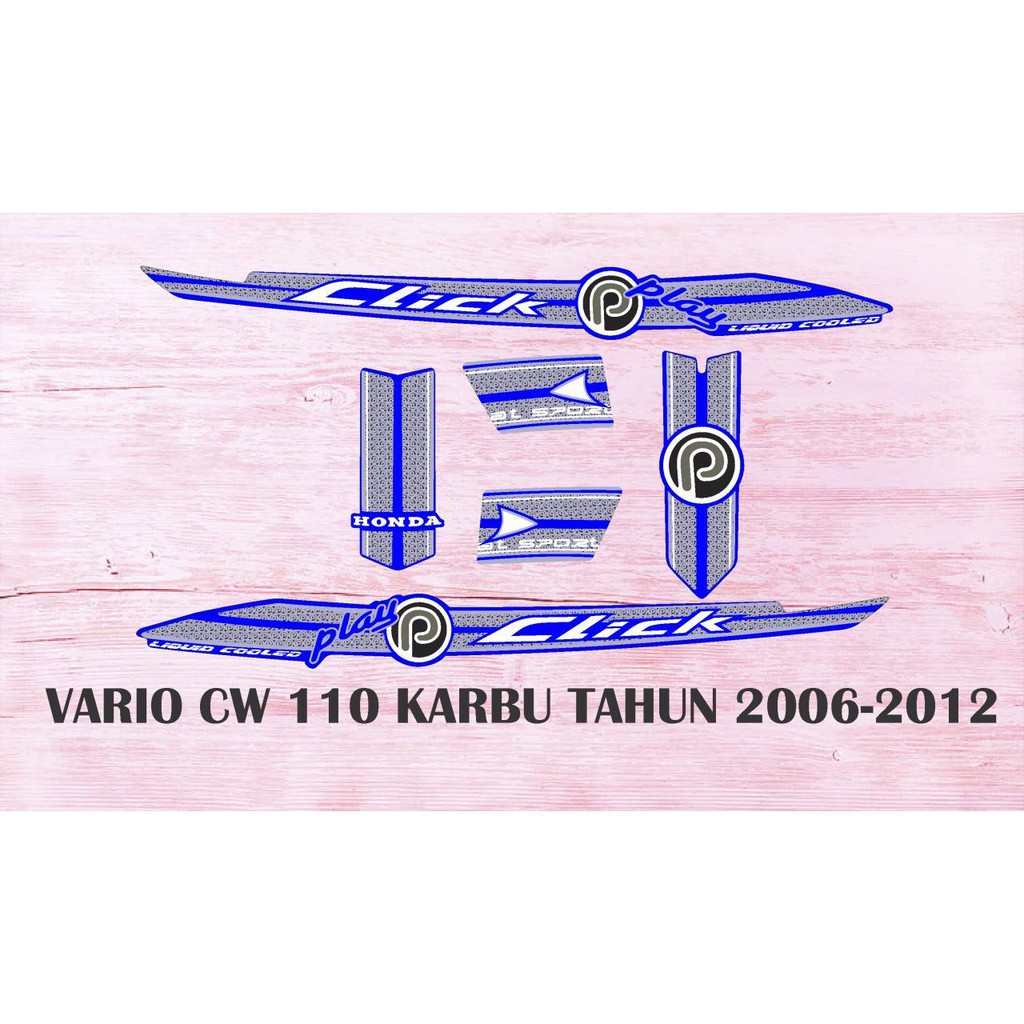 VARIO CW 110 คลิก PLAY DECAL สติ๊กเกอร์แถบ