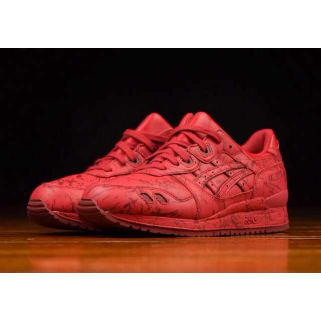 ASICS TIGER MEN GEL-LYTE III - MARBLE PACK (RED / CLASSIC RED)