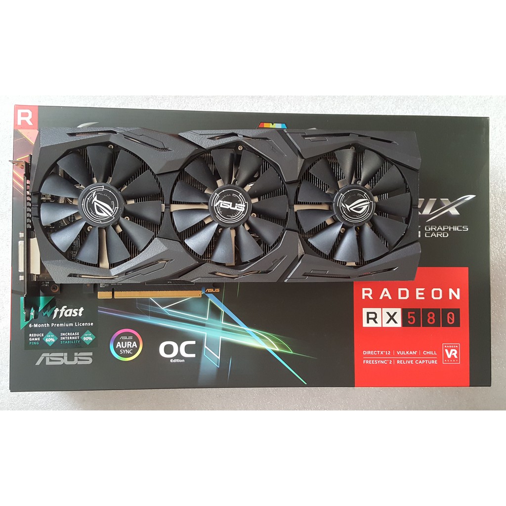 VGA Asus Strix Gaming RX 580 8GB OC