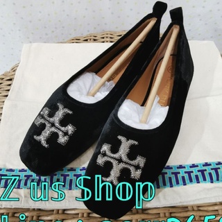 พรีฯTORY BURCH ELEANOR CRYSTAL BALLET us5/6/7.5 .