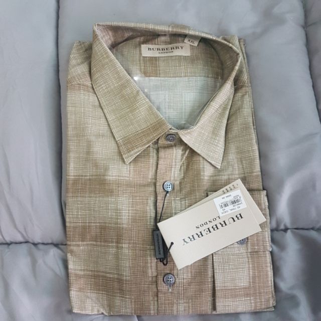 ของแท้ !!! เสื้อเชิ้ตแขนยาว BURBERRY ลายสก๊อต