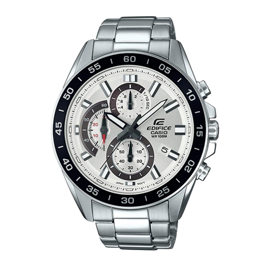 Casio Edifice นาฬิกาข้อมือผู้ชาย สายสแตนเลส  รุ่น EFV-550,EFV-550D,EFV-550D-7A,EFV-550D-7AVUDF - สีเ