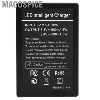 Macospice Charging Base Double Fast Charge Hub Micro Type‑C LCD Display for DMW‑BLC12 Camera Battery