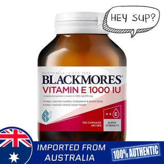 Blackmores Natural Vitamin E 1000IU 100 Capsules