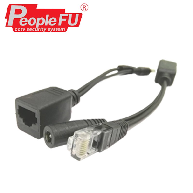 หัว POE Converterจ่ายไฟไปพร้อมกับสายแลน 1คู่