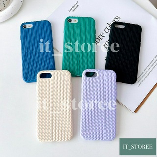 ꒰พร้อมส่ง🤍꒱ เคสไอโฟนงานมินิมอล : ลายถักงานพรีเมียม🧵🧶 (knitted case) เนื้อซิลิโคนข้างในบุกำมะหยี่ Set2 สำหรับ i13 - 14pm