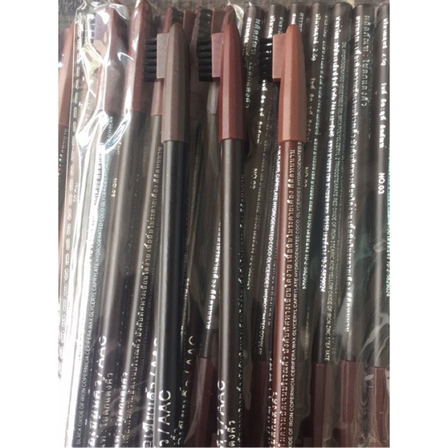 ☺พร้องส่ง☺แท้ ดินสอเขียนคิ้ว พร้อมแปรงสำหรับแปรงขนคิ้วในตัว aac สีคมชัดสีสวยติดทนกันน้ำ ไม่ต้องกลัวคิ้วหาย มี3สีให้เลือก - รูปที่ 6