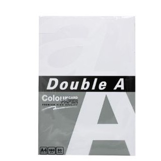 Double A กระดาษการ์ดขาว ความหนา 180 แกรม ขนาด A4 บรรจุ 50 แผ่น/ห่อ