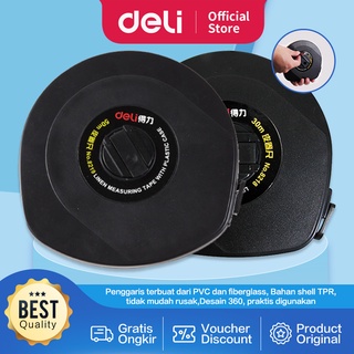 Deli เทปวัด / ม้วนมิเตอร์ / ผ้าเมตร 30 50 เมตร ไม่แข็ง 821X