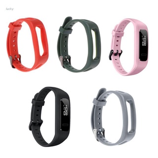 Lucky* สายนาฬิกาข้อมือ TPU ปรับได้ แบบเปลี่ยน สําหรับ Huawei 3E Honor Band 4 Running Version