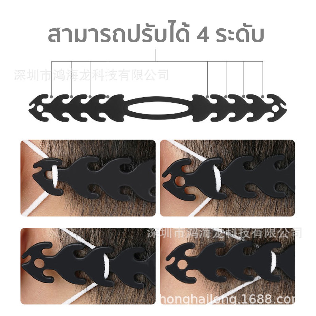 [F0098] สายรัดหน้ากากกันเจ็บหู ซิลิโคนยางคล้องหน้ากากกันเจ็บหู สายรัดผ้าปิดปากกันเจ็บหู สายคาดหน้ากาก