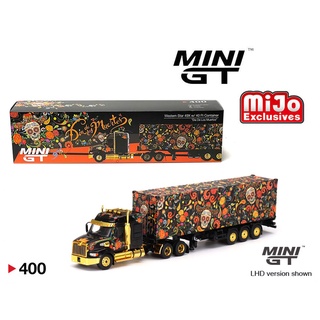 Mini GT / Western Star 49X w/ 40 Ft Container "Dias De Los Muertos" MJ Exclusive
